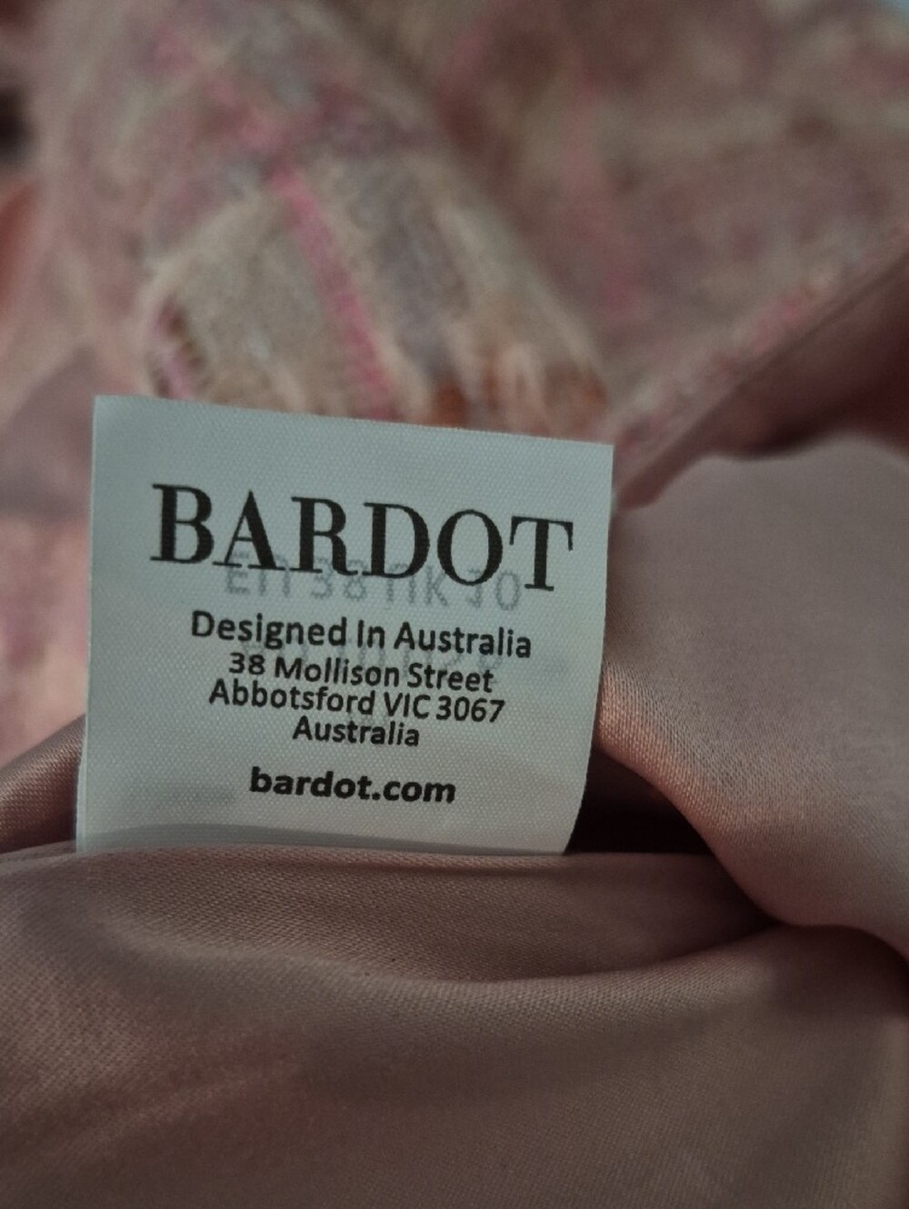 Bardot Pink Tweed Double-Breasted Blazer And Skirt - Picture 12 of 13